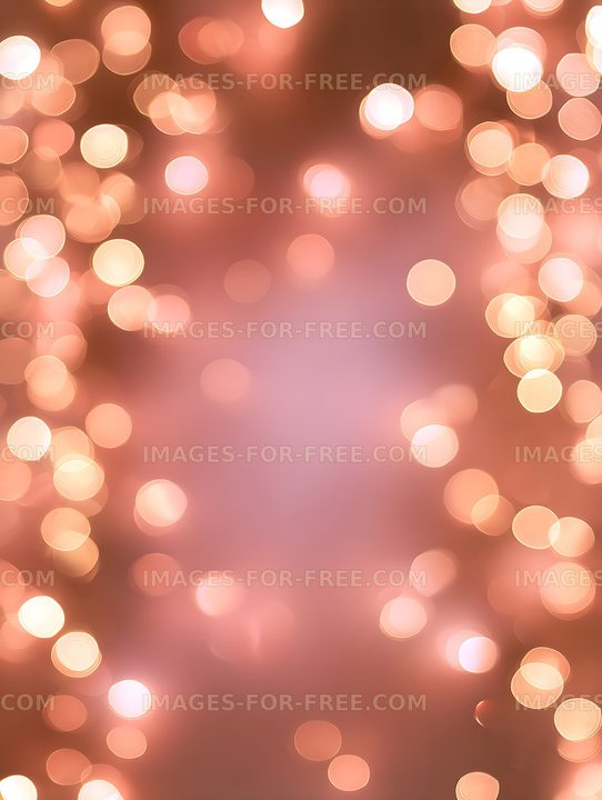 Soft coral bokeh background with warm glowing lights