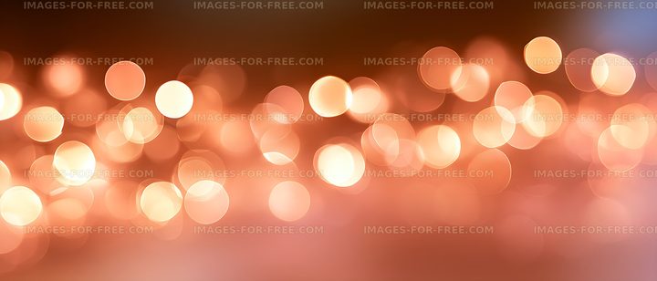Abstract glowing orange bokeh backdrop