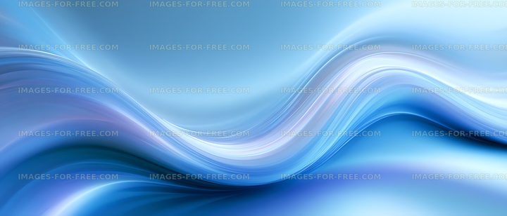 Luminous abstract blue wave pattern