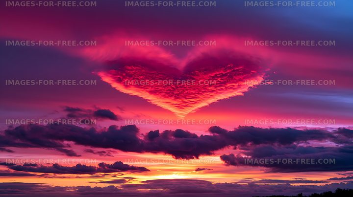 Colorful sunset over a dramatic cloudscape