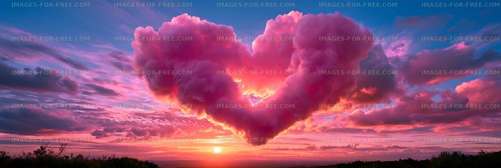 Vibrant sunset over a dramatic cloudscape