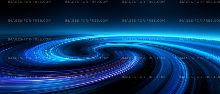 Luminous blue swirling light background