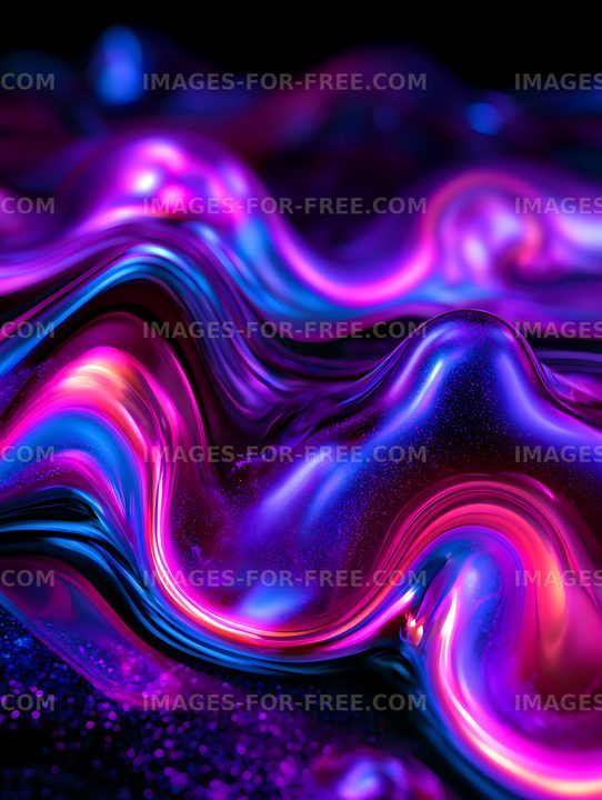 Vibrant abstract neon wave background