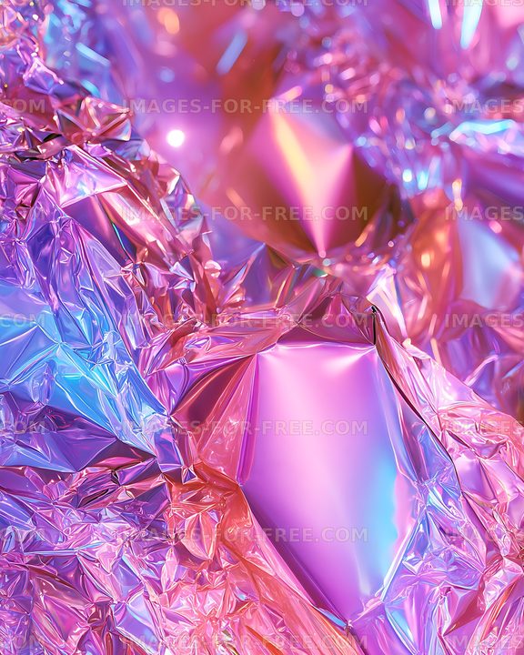 Luminous abstract iridescent metallic background