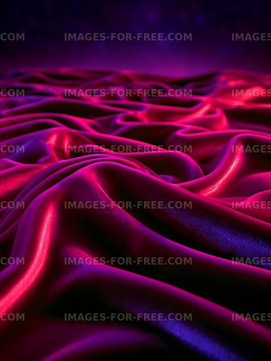 Glowing magenta and purple abstract waves