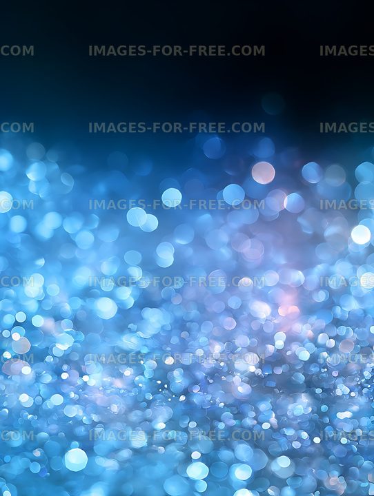 Luminous blue abstract bokeh backdrop