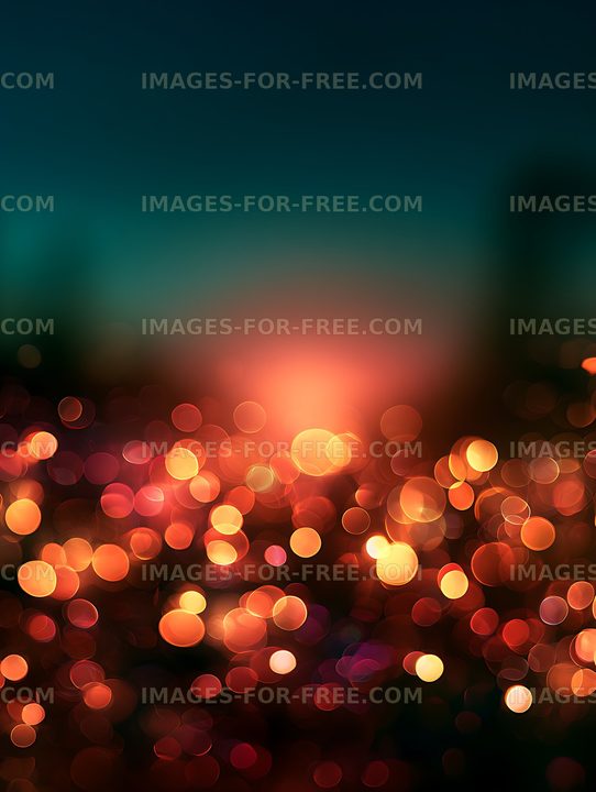 Abstract glowing orange bokeh background