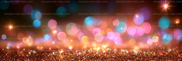 Abstract multicolor bokeh and sparkling lights