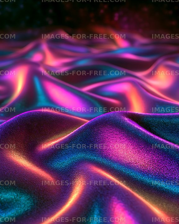 Vibrant abstract neon textured waves